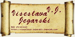 Višeslava Jegarski vizit kartica
